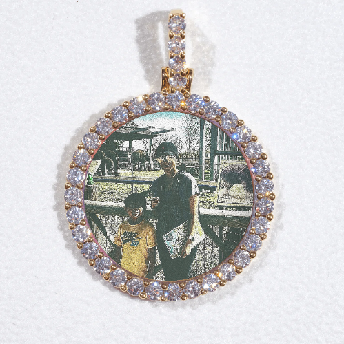 3D CIRCLE CUSTOM PICTURE PENDANT SMALL SIZE