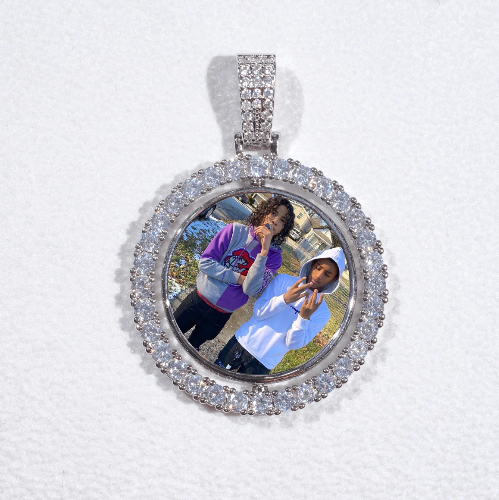 3D Spinning 2-Faced Custom Picture Pendant