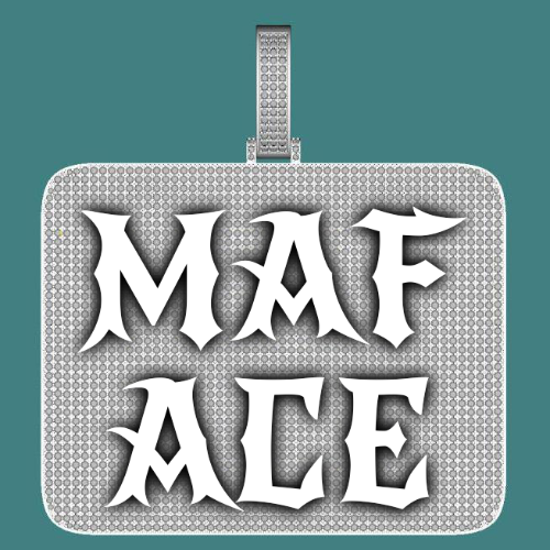 CUSTOM LETTER NECKLACE 3D BIG SQUARE