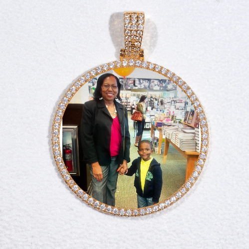 MEDIUM 3D CIRCLE CUSTOM PICTURE PENDANT