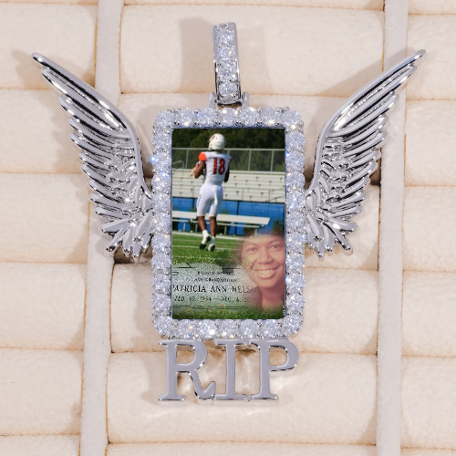 RIP WING 3D CUSTOM PICTURE PENDANT