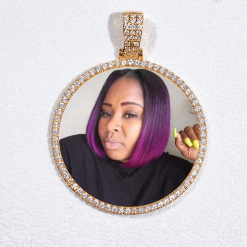 MEDIUM 3D CIRCLE CUSTOM PICTURE PENDANT