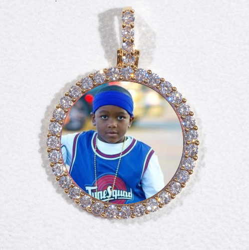 3D CIRCLE CUSTOM PICTURE PENDANT SMALL SIZE