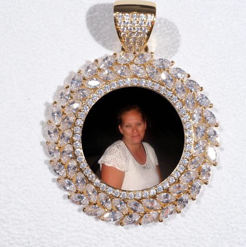 Large 3D Wheat Ear Custom Picture Pendant