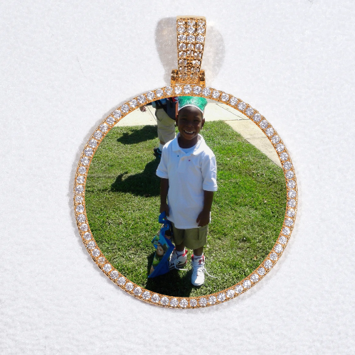 MEDIUM 3D CIRCLE CUSTOM PICTURE PENDANT