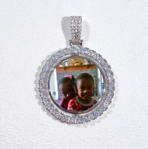 3D Spinning 2-Faced Custom Picture Pendant