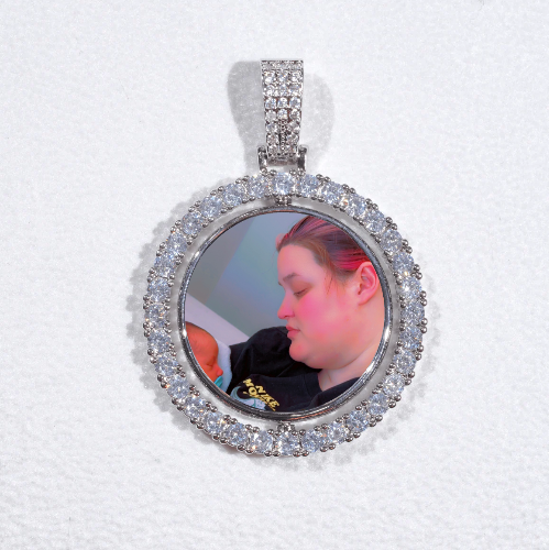 3D Spinning 2-Faced Custom Picture Pendant