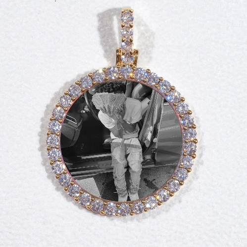 3D CIRCLE CUSTOM PICTURE PENDANT SMALL SIZE