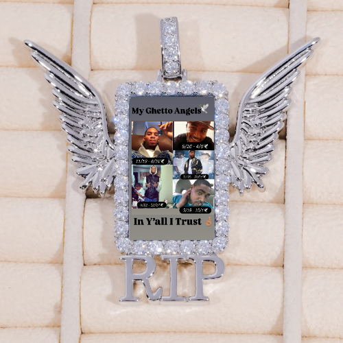 RIP WING 3D CUSTOM PICTURE PENDANT