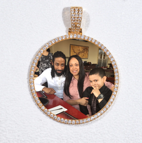 MEDIUM 3D CIRCLE CUSTOM PICTURE PENDANT