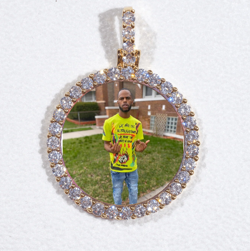 3D CIRCLE CUSTOM PICTURE PENDANT SMALL SIZE