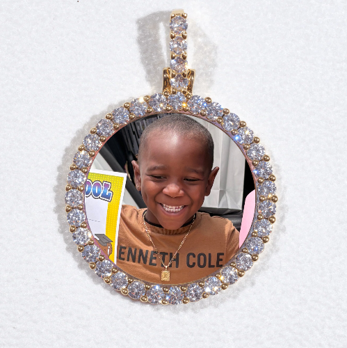 3D CIRCLE CUSTOM PICTURE PENDANT SMALL SIZE