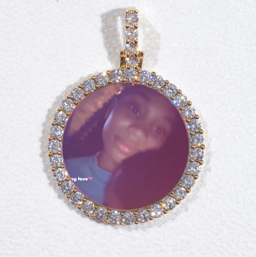 3D CIRCLE CUSTOM PICTURE PENDANT SMALL SIZE