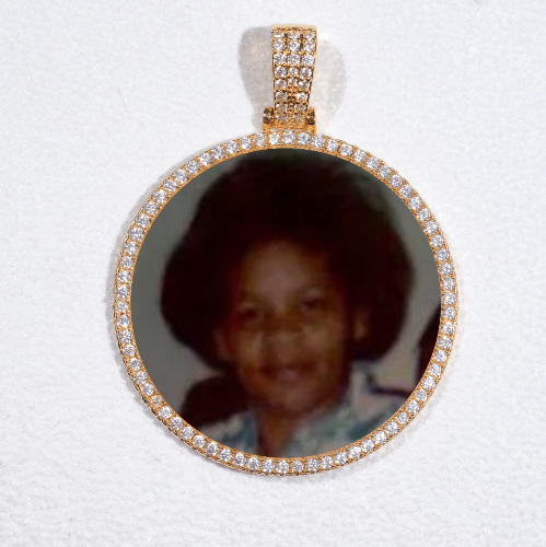 MEDIUM 3D CIRCLE CUSTOM PICTURE PENDANT