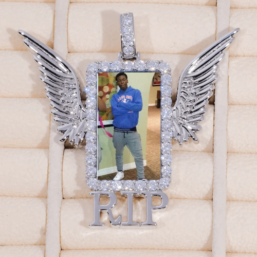RIP WING 3D CUSTOM PICTURE PENDANT