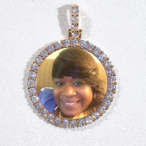 3D CIRCLE CUSTOM PICTURE PENDANT SMALL SIZE