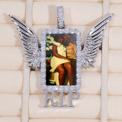 RIP WING 3D CUSTOM PICTURE PENDANT