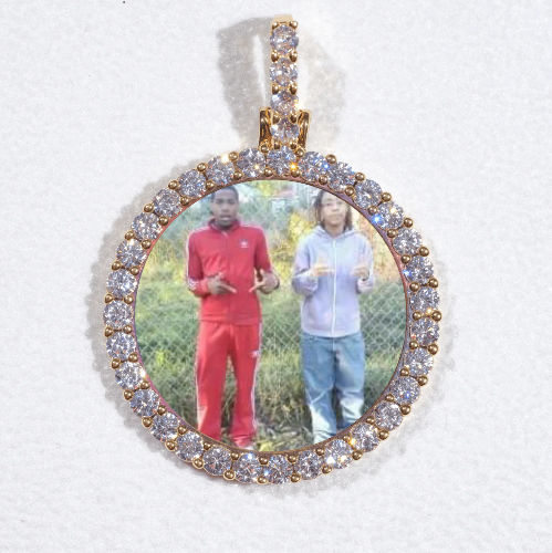 3D CIRCLE CUSTOM PICTURE PENDANT SMALL SIZE