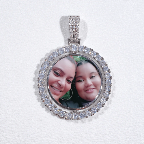 3D Spinning 2-Faced Custom Picture Pendant