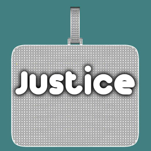 CUSTOM LETTER NECKLACE 3D BIG SQUARE