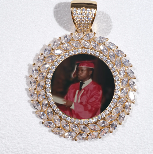 Large 3D Wheat Ear Custom Picture Pendant