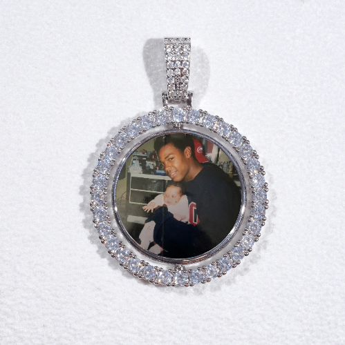 3D Spinning 2-Faced Custom Picture Pendant