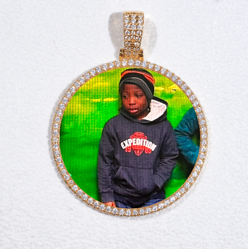 MEDIUM 3D CIRCLE CUSTOM PICTURE PENDANT