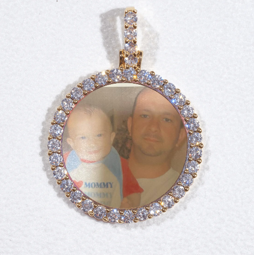 3D CIRCLE CUSTOM PICTURE PENDANT SMALL SIZE