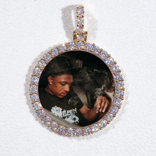 3D CIRCLE CUSTOM PICTURE PENDANT SMALL SIZE