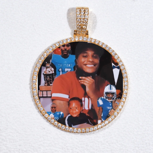 MEDIUM 3D CIRCLE CUSTOM PICTURE PENDANT