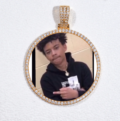 MEDIUM 3D CIRCLE CUSTOM PICTURE PENDANT