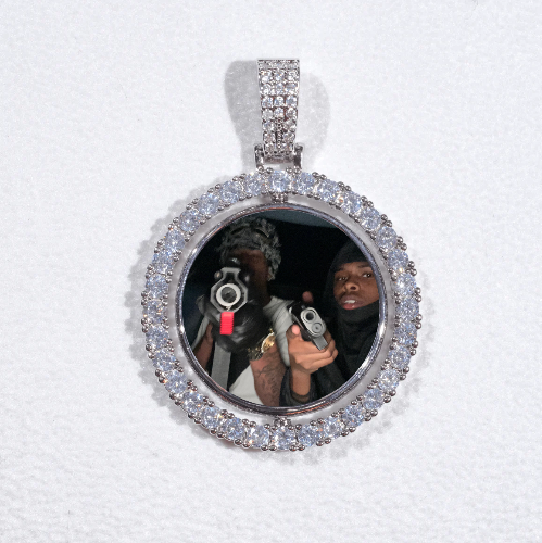 3D Spinning 2-Faced Custom Picture Pendant