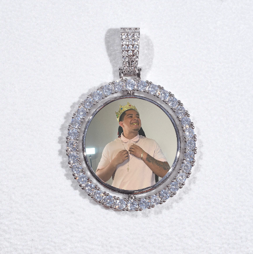 3D Spinning 2-Faced Custom Picture Pendant