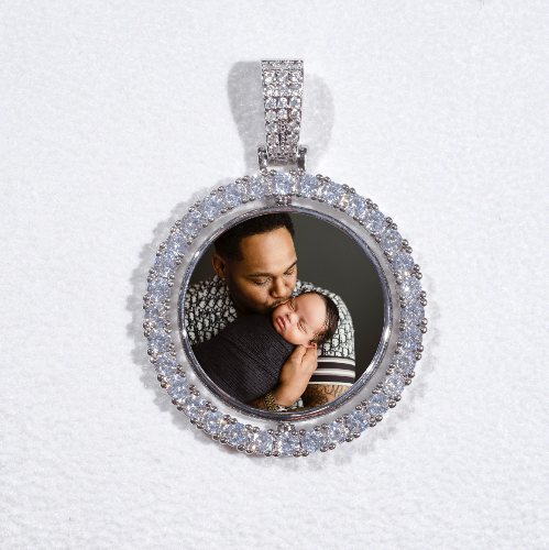 3D Spinning 2-Faced Custom Picture Pendant
