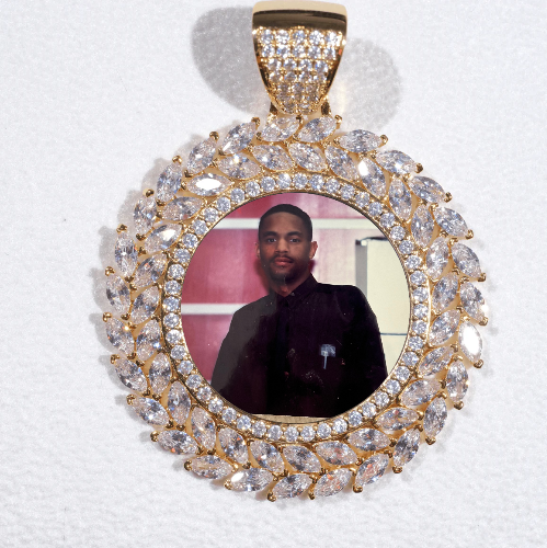 Large 3D Wheat Ear Custom Picture Pendant