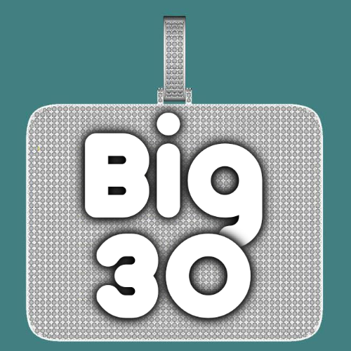 CUSTOM LETTER NECKLACE 3D BIG SQUARE