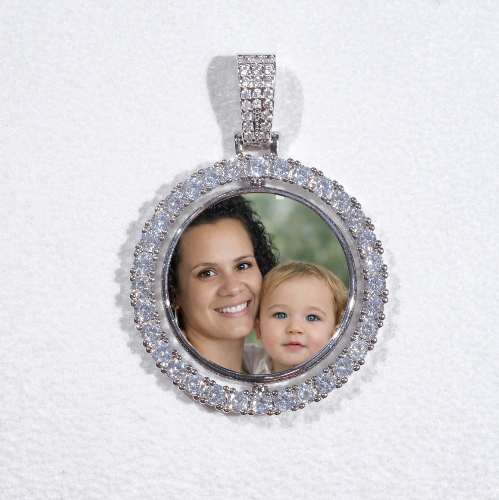 3D Spinning 2-Faced Custom Picture Pendant