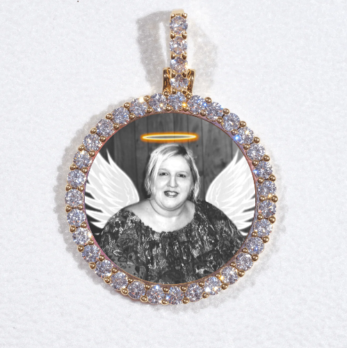 3D CIRCLE CUSTOM PICTURE PENDANT SMALL SIZE
