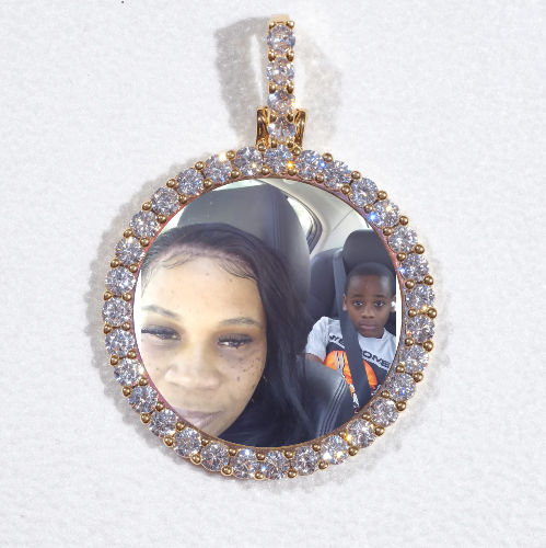 3D CIRCLE CUSTOM PICTURE PENDANT SMALL SIZE
