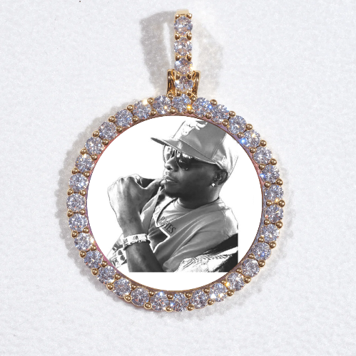 3D CIRCLE CUSTOM PICTURE PENDANT SMALL SIZE