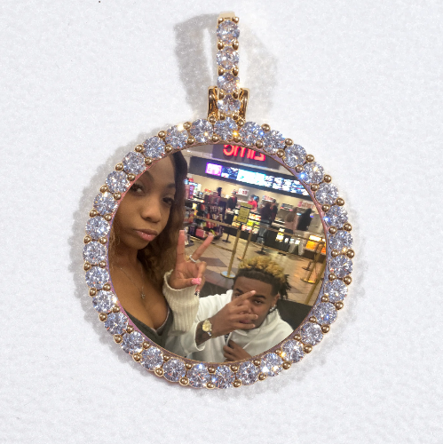 3D CIRCLE CUSTOM PICTURE PENDANT SMALL SIZE