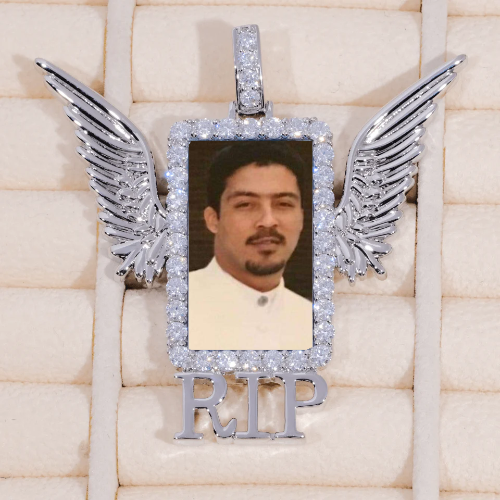 RIP WING 3D CUSTOM PICTURE PENDANT