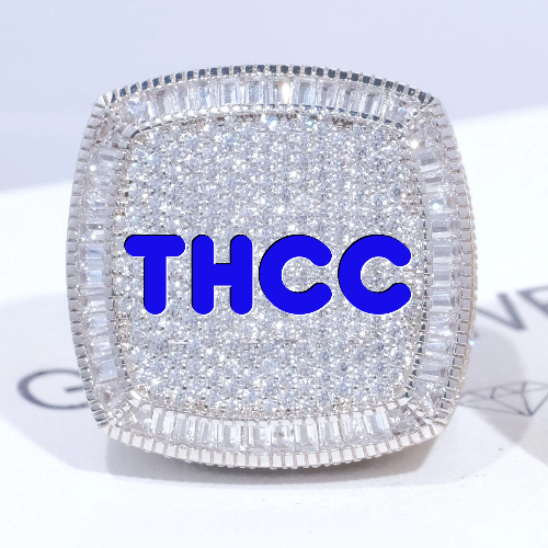 CUSTOM LETTER 3D ICED RING
