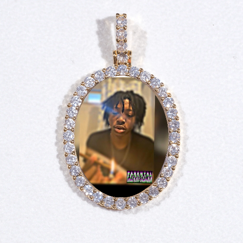 3D Oval Custom Picture Pendant