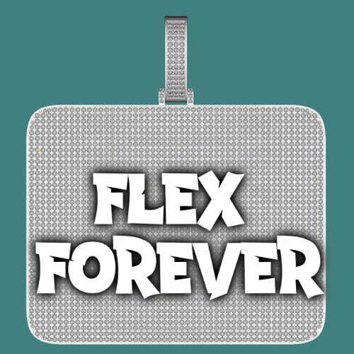 CUSTOM LETTER NECKLACE 3D BIG SQUARE