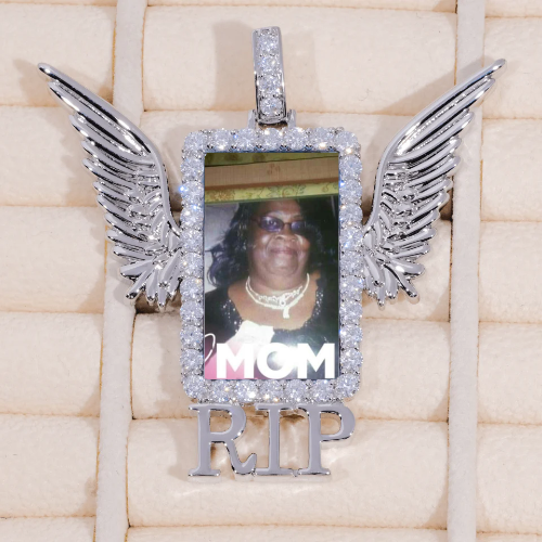RIP WING 3D CUSTOM PICTURE PENDANT