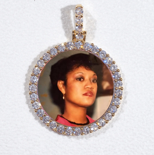 3D CIRCLE CUSTOM PICTURE PENDANT SMALL SIZE