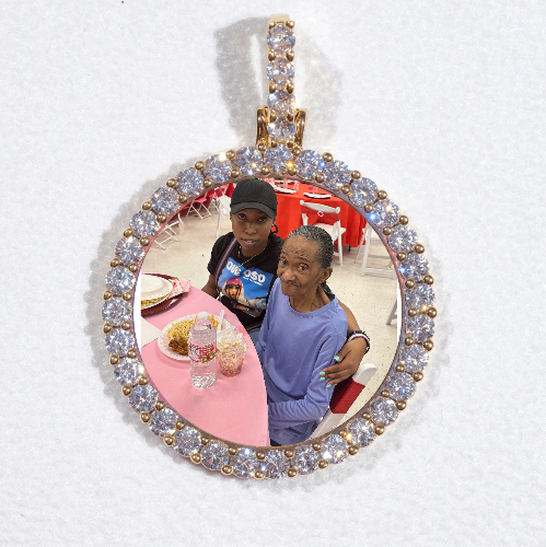 3D CIRCLE CUSTOM PICTURE PENDANT SMALL SIZE