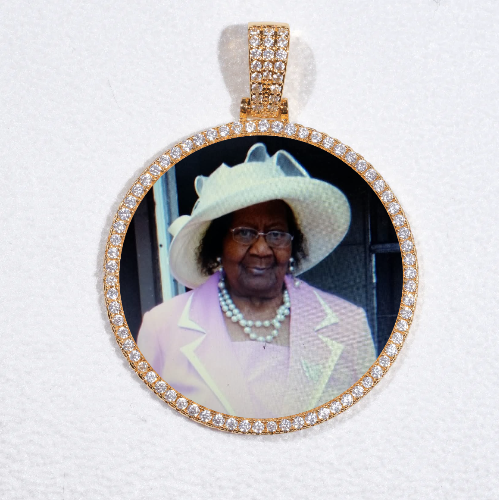 MEDIUM 3D CIRCLE CUSTOM PICTURE PENDANT