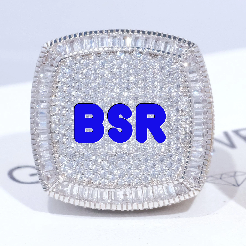 CUSTOM LETTER 3D ICED RING
